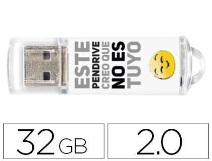 MEMORIA USB TECHONETECH FLASH DRIVE 32 GB 2.0 NO ES TUYO