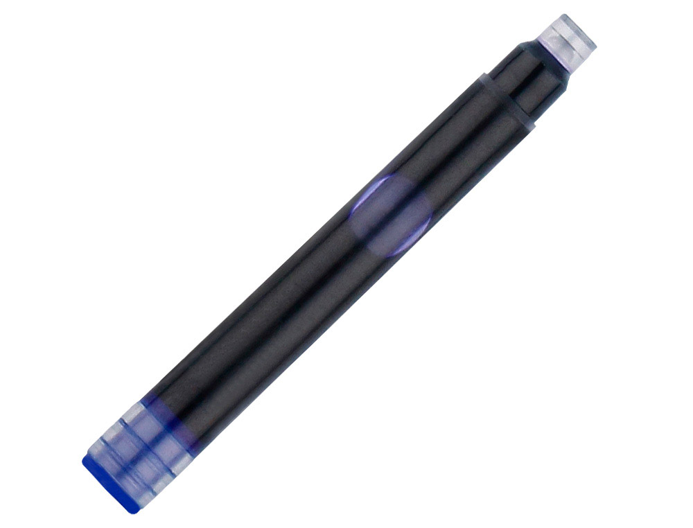 TINTA ESTILOGRAFICA BELIUS AZUL CAJA 6 CARTUCHOS