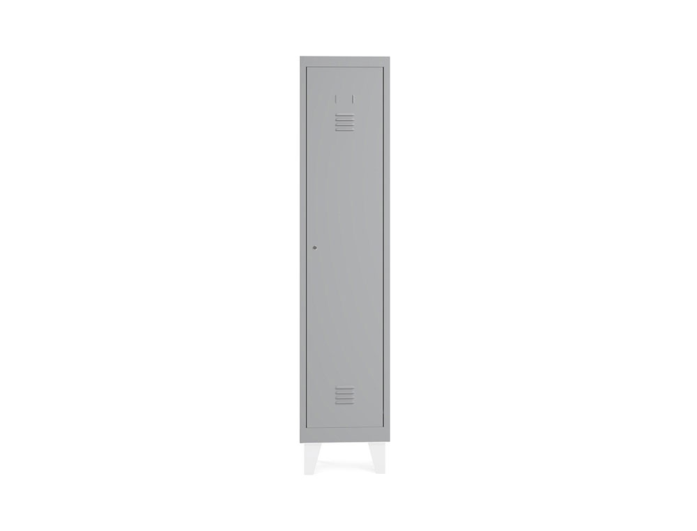 TAQUILLA METALICA ROCADA 300 1 MODULO PUERTA GRIS 330X500X1800 MM