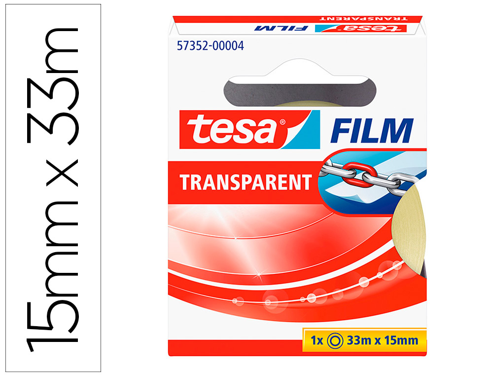CINTA ADHESIVA TESA PRACTIC 33 MT X 15 MM