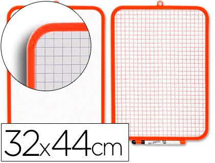 PIZARRA BLANCA LIDERPAPEL 32X44 CM CON ROTULADOR Y BORRADOR