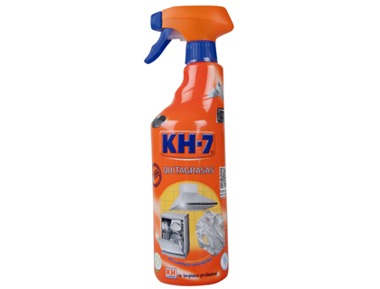 QUITAGRASA KH-7 CON PISTOLA PULVERIZADORA APTO PARA SUPERFICIES DE USO ALIMENTARIO BOTELLA DE 650 ML